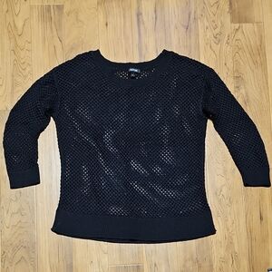 Apt. 9 Black Open-Knit Sweater